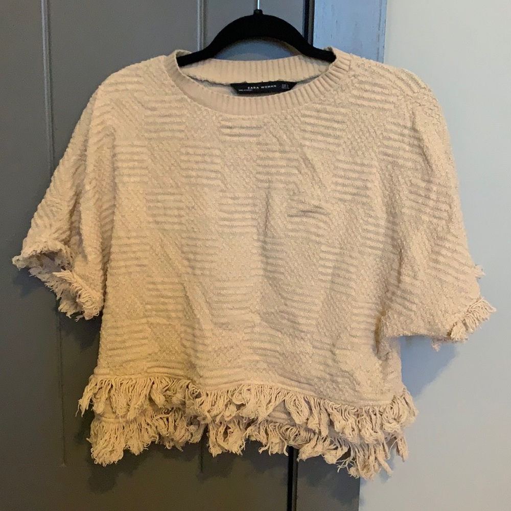 Short sleeve sweater